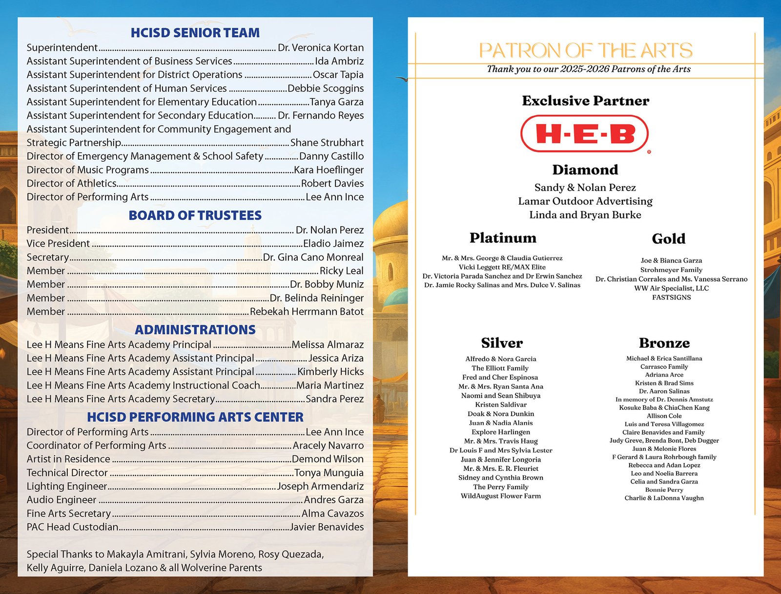Aladdin Program Interior Spread