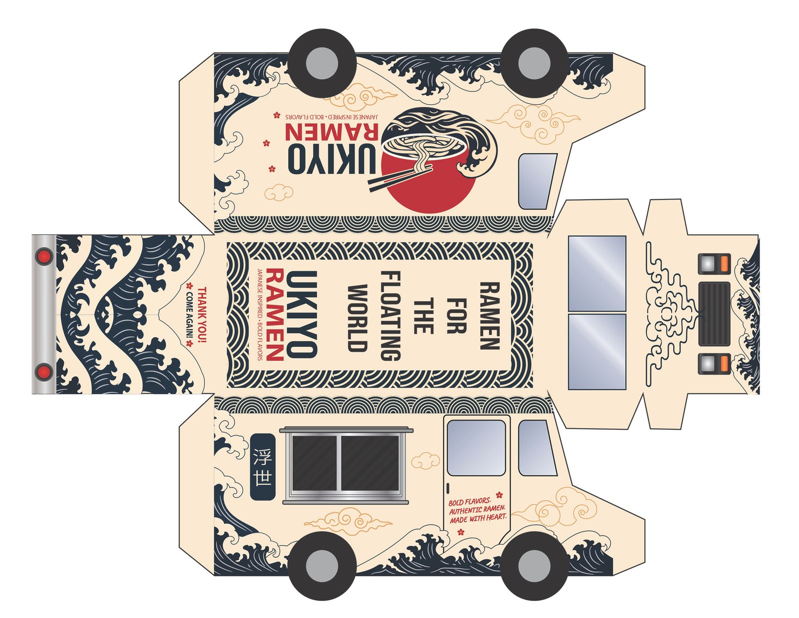 Ukiyo Ramen food truck design
